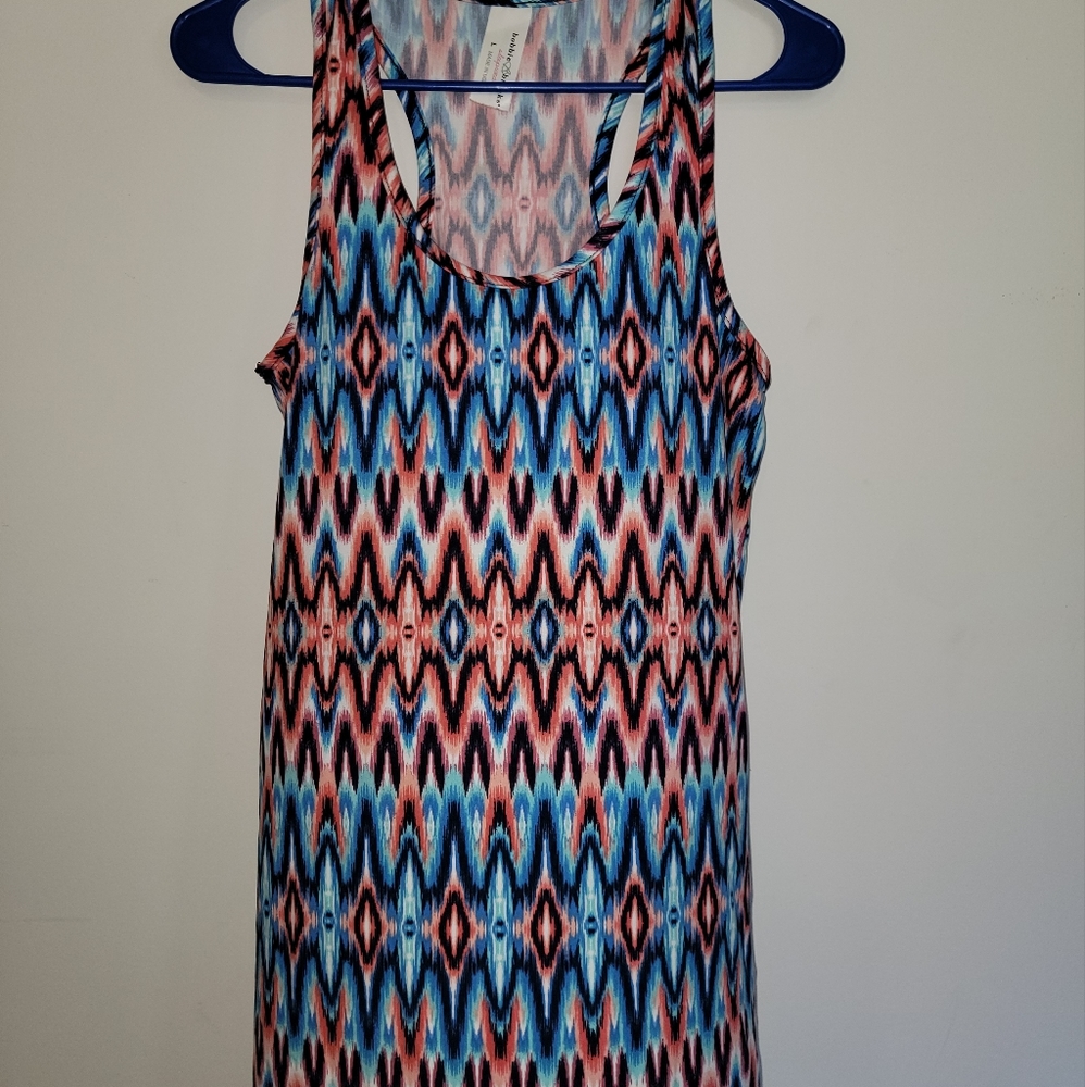 Tribal/tie dye style sleep dress/long tank